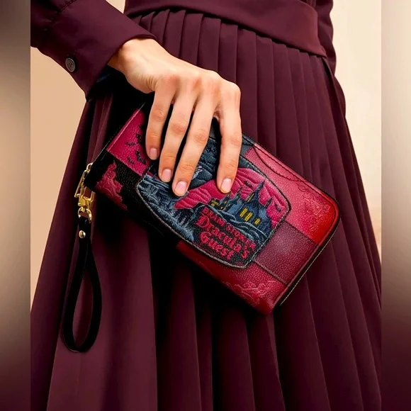 Lettoria Dracula Wallet Wristlet Halloween - Picture 2 of 9